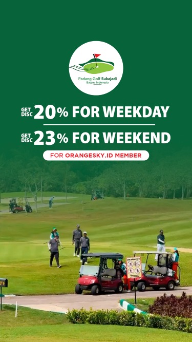 Discount 20% for weekdays & 23 %  for weekends , for orangesky.id member